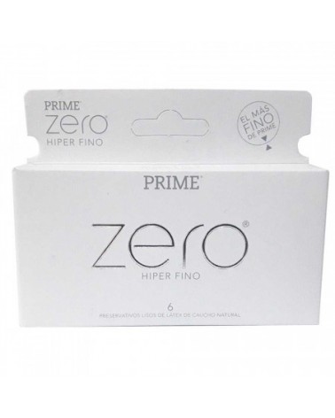 Prime - Zero Hiper Fino X 6 Preservativo De Látex Caucho  - 1