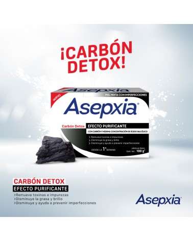 Asepxia - Jabón Carbón 100 Gr Asepxia - 3