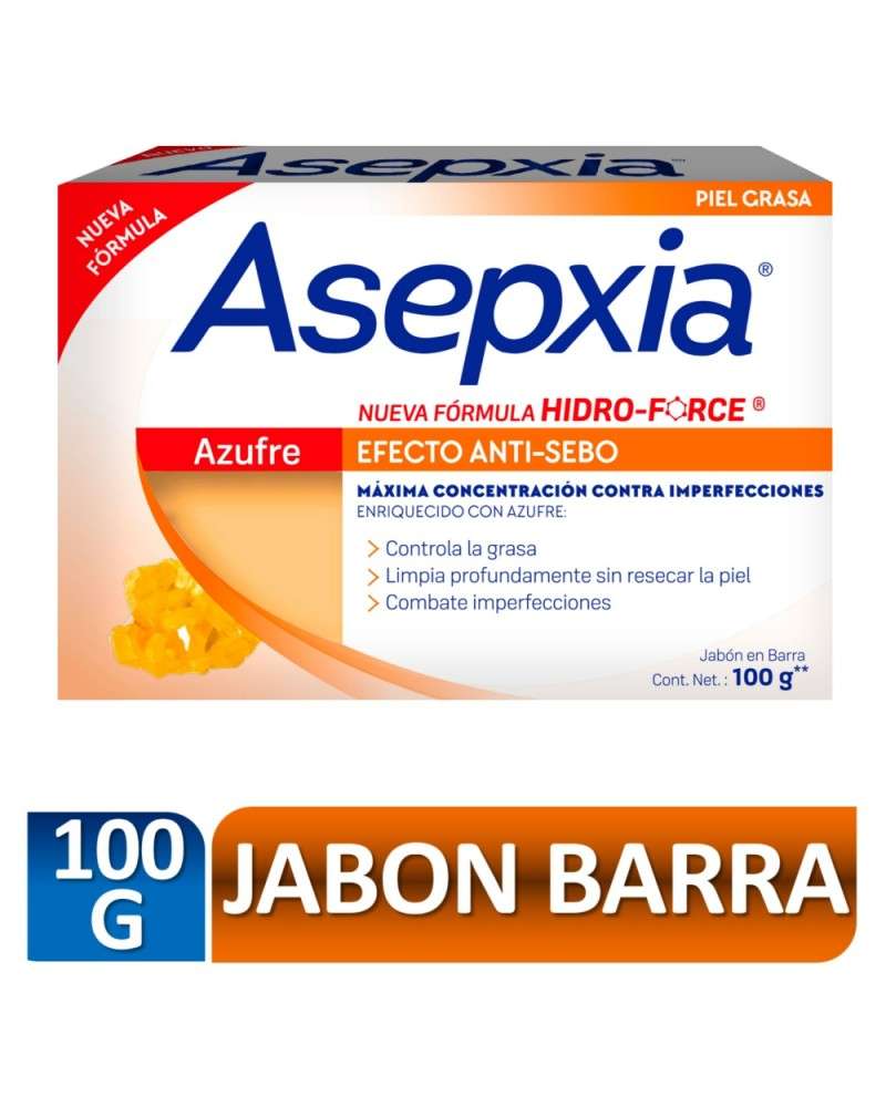 Asepxia - Jabón Azufre 100 Gr Asepxia - 2