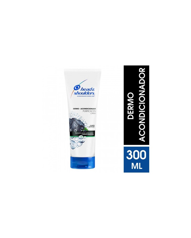 Dermo Acondicionador Head & Shoulders Purificación Capilar Carbón Activado 300 Ml Head & Shoulders - 1