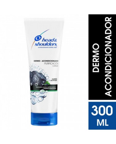 Dermo Acondicionador Head & Shoulders Purificación Capilar Carbón Activado 300 Ml Head & Shoulders - 1