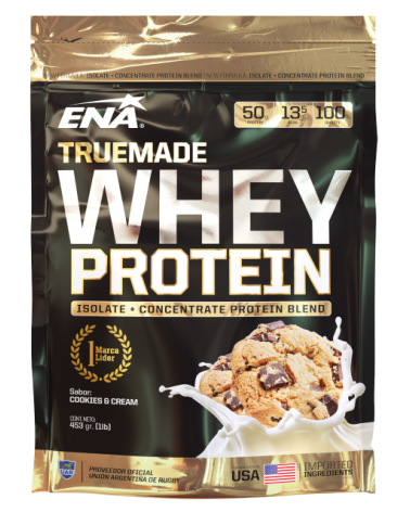 Ena - Whey Protein Concentrado sabor Cookies and Cream x 454 g ENA - 1