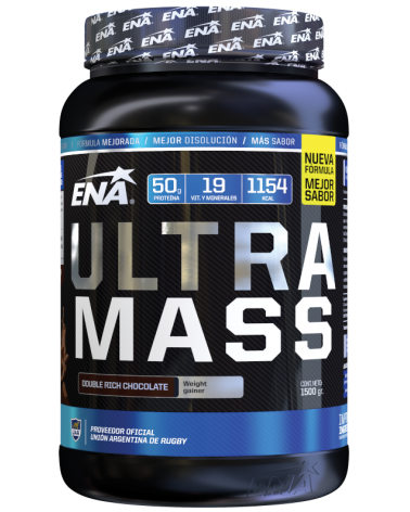 Ena - Suplemento Deportivo Ultra Mass x1500g Chocolate ENA - 1