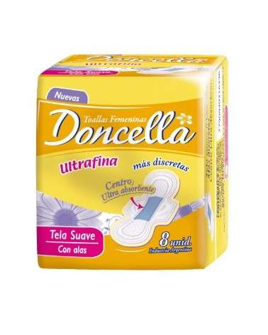 Doncella - Ultra Fina Con Alas Toallitas X 8 Doncella - 1