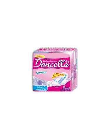 Doncella - Toallitas Femeninas Pocket Con Alas Sin Desodorante X 8 Doncella - 1