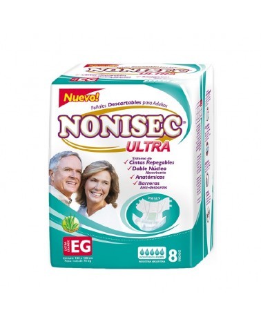 Nonisec - Pañal Adulto Ultra Anat Xg X 8 Nonisec - 1