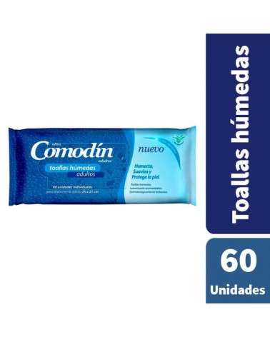 Comodin - Toallas Humedas Adultos X 60U COMODIN - 1