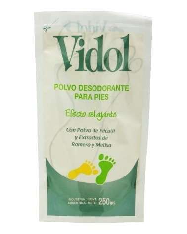 Vidol - Polvo Desodorante P/Pies Efect Relajante VIDOL - 1