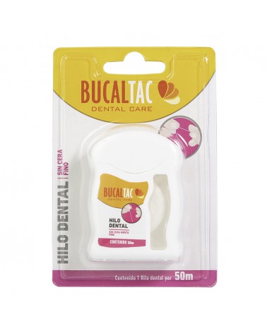 Bucal Tac Hilo Dental Sin Cera Fino 50 Mts BUCAL TAC - 1
