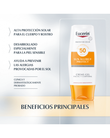 Eucerin - Sun Body Crema Gel Fps50 150Ml Eucerin - 3