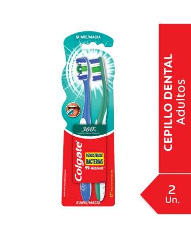 Cepillo Dental Colgate - 360º Suave 2Unid Colgate - 1