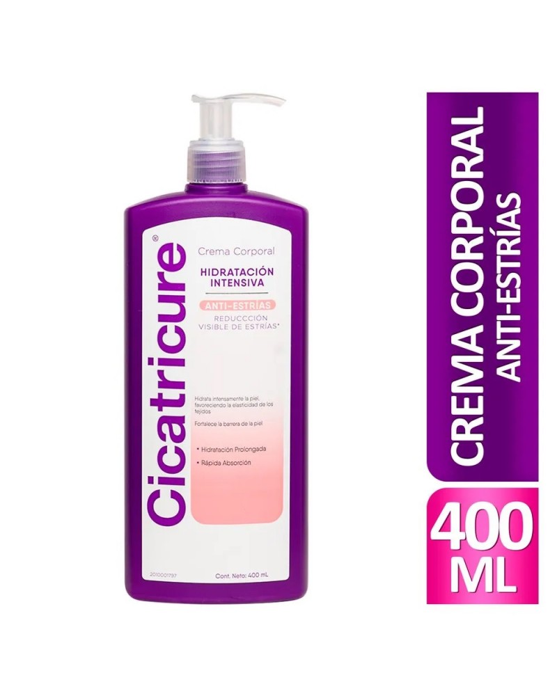 Cicatricure - Crema Corporal Hidratación Intensiva Anti Estrias X400Ml Cicatricure - 1