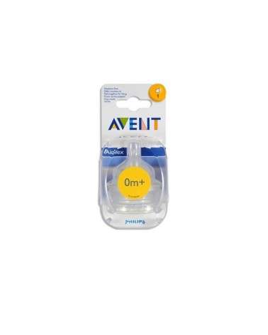 Avent - Scf 631/27 Blister Tetinas Fluir Muy Lenta X2  0M+  1 Orificios Avent - 1