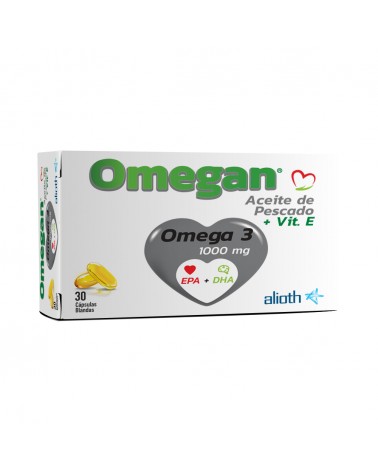 Omegan-Omega 3 Aceite de Pescado x 30 Cápsulas Blandas Alioth - 1