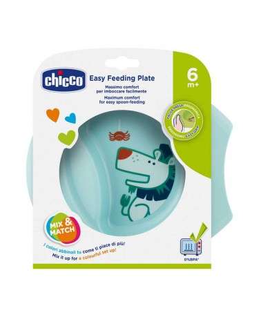 Chicco - Plato Easy Feeding +6M Celeste Chicco - 1