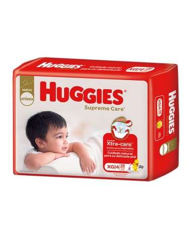 Huggies - Pañales Supreme Care Jumbo Talle Xg X28Un Huggies - 1