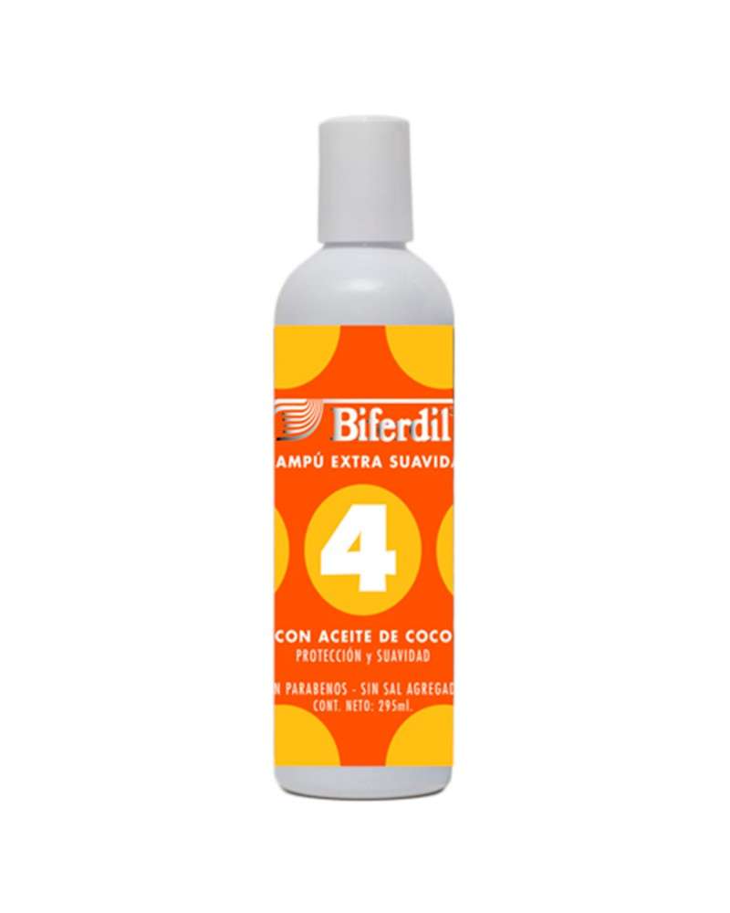 Biferdil - Shampoo 4 Con Aceite De Coco X 295Ml Biferdil - 1