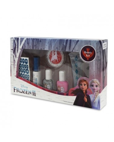 Disney - Frozen Ii Esmalte Estuche (2 Esmaltes + Decorador + Lip Gloss, Lip Balm + Stencil) Disney - 1