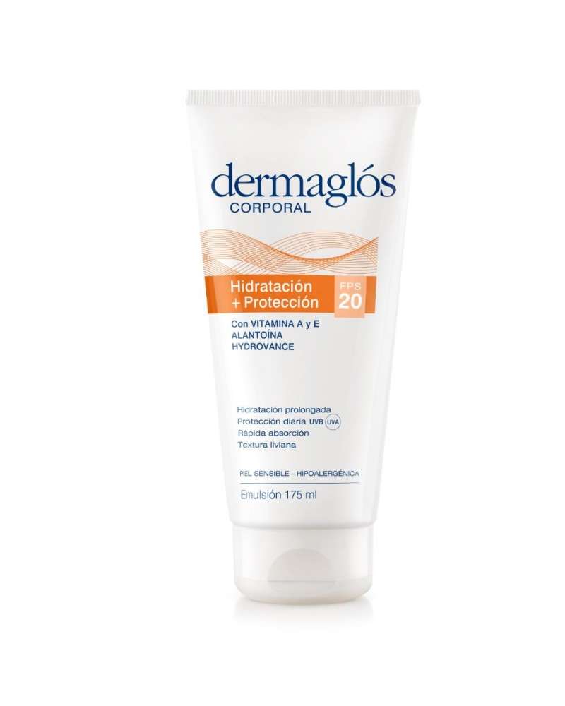 Dermaglós - Crema Hidratante + Protector Solar F20 Emulsion 175 Ml Dermaglós - 1