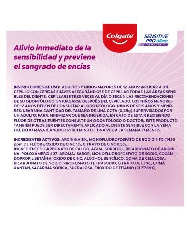 Colgate - Crema Dental Sensitive Pro Alivio Inmediato Encías 90G Colgate - 6