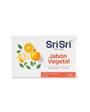 Sri Sri Tattva - Jabon Ayurvédico Vegetal Naranja Y Tulasi Sri Sri Tattva - 1