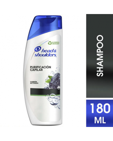 Head & Shoulders - Shampoo Purificacion Capilar Carbon Activado 180 Ml Head & Shoulders - 1
