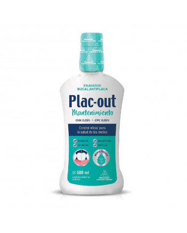 Plac Out - Enjuague Bucal Mantenimiento x500ml  - 1