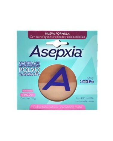 Asepxia - Maquillaje Polvo Canela Mate 10 Gr Asepxia - 2