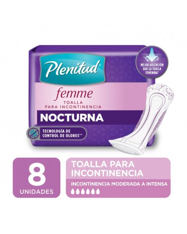 Plenitud - Femme Toalla Nocturna 8 Unidades Plenitud - 1