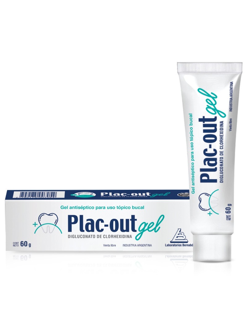 Plac-Out - Gel Antiséptico Bucal Pomo X 60 G  - 1
