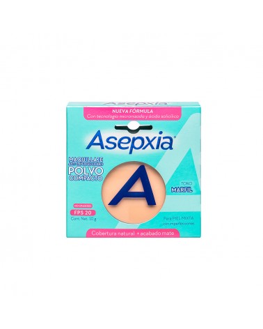 Asepxia - Maquillaje Polvo Claro Mate 10 Gr Asepxia - 4