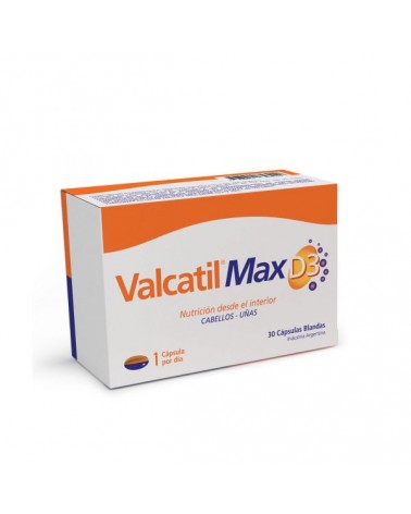 VALCATIL - Max d3 capsulas blancas x 30 Valcatil - 1