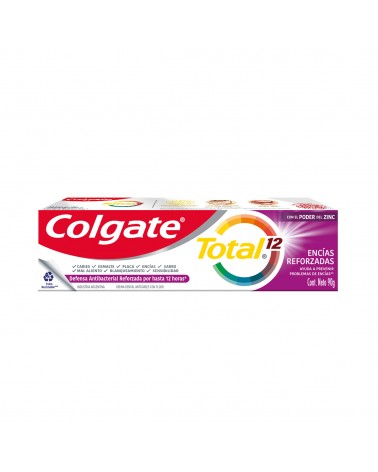 Colgate - Crema Dental Total 12 Encias Reforzadas Tubo Reciclable x90grs