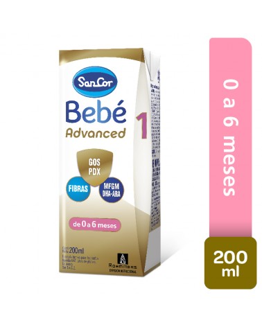 SANCOR - BEBE ADVANCEd 1 leche líquida brik x 200 Ml