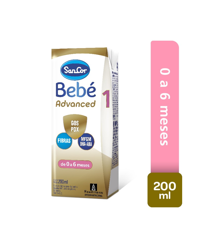 SANCOR - BEBE ADVANCEd 1 leche líquida brik x 200 Ml