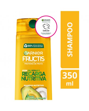 Garnier - Fructis Recarga Nutritiva Shampoo x 350 Ml