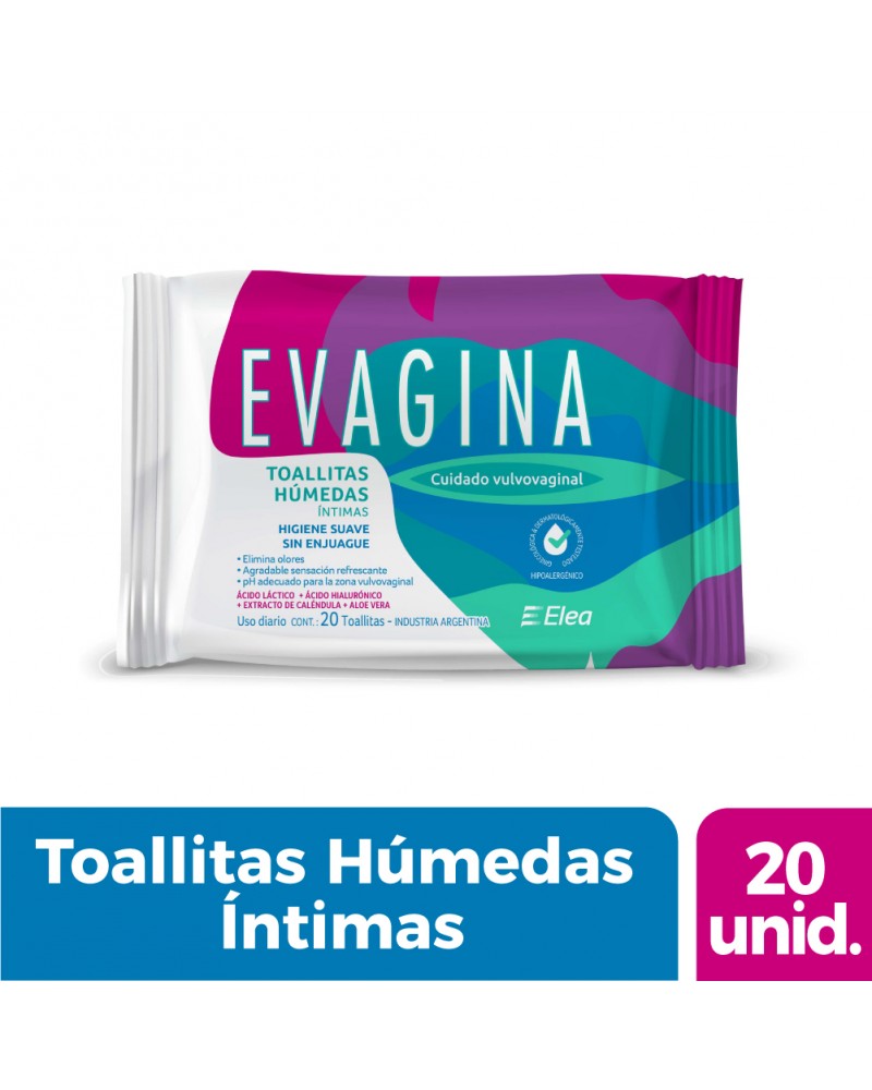 EVAGINA - toallitas húmedas x 20