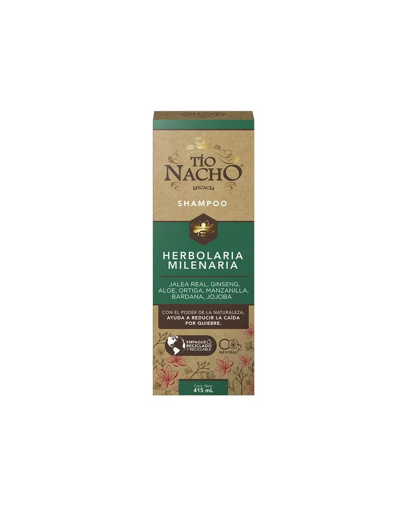 TIO NACHO - shampoo herbolaria milenaria  x415ml