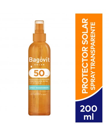 Bagovit - Protector Solar FPS50 Spray Transparente x200ml