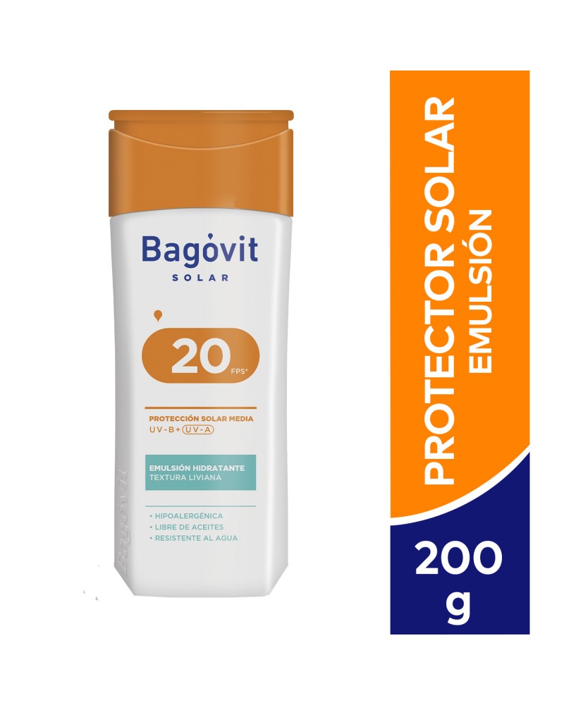 BAGOVIT - EMULSIÓN SOLAR FAMILY CARE FPS20 X 200ML