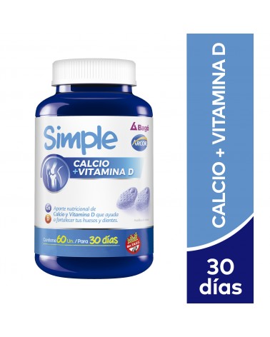 Bago - Simple Calcio + Vitamina D X 60unidades