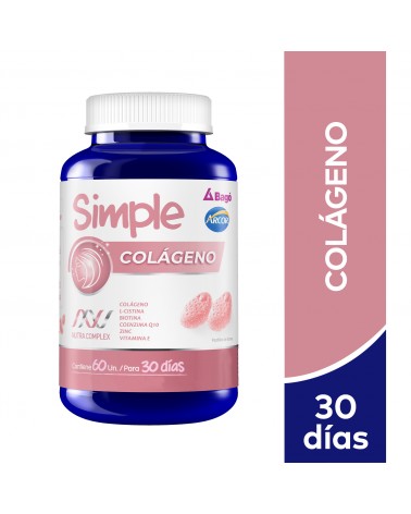 Simple - Suplemento Dietario Colágeno X 60 pastillas de goma