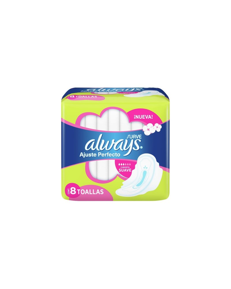 ALWAYS - AJUSTE PERFECTO -  PLUS SUAVE 8 UNIDADES