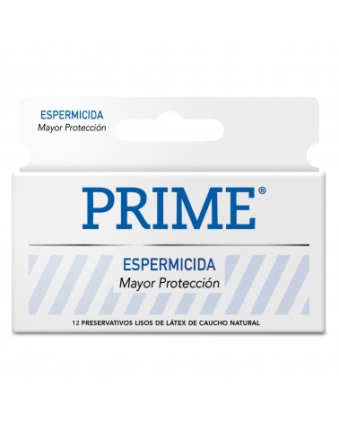 Prime - Preservativo Blanco Espermicida X12Unidades