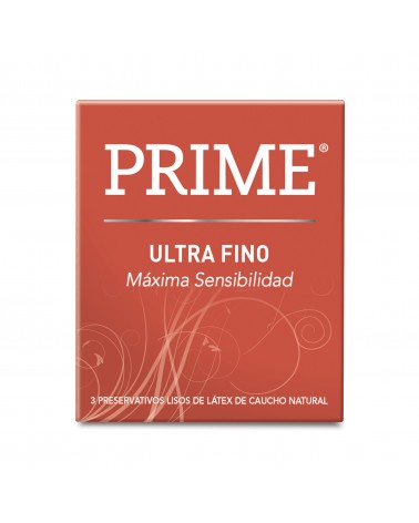 Prime - Preservativo Ultra Fino Max Sensibilidad X 3unidades