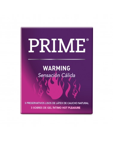 Prime - Preservativo Warming Sensacion Calida X 3Unidades