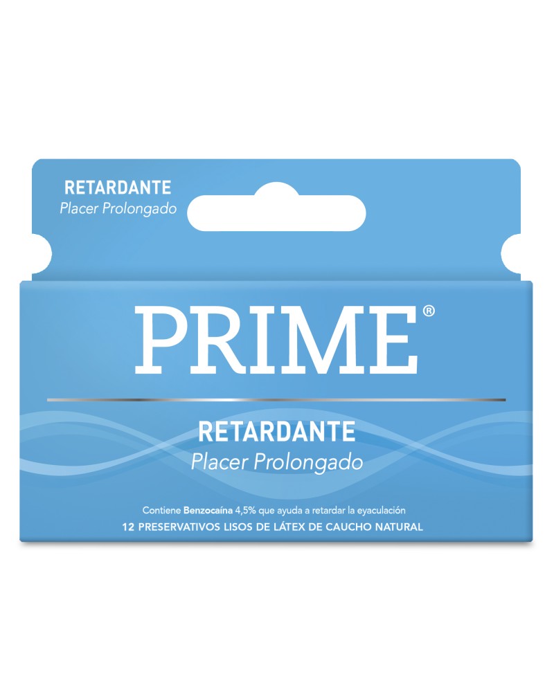 Prime Retardante Preservativos Retardant Latex Condoms with Delay  Lubricant, 3 boxes with 3 condoms ea (9