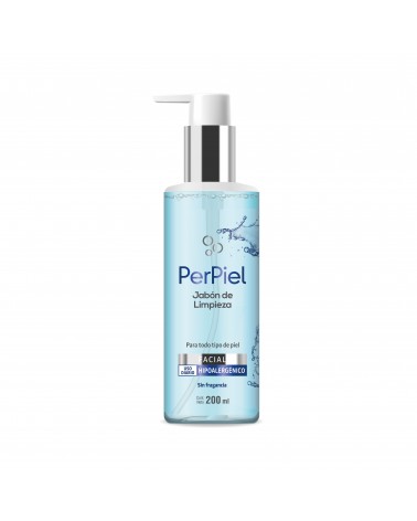 PERPIEL JABON DE LIMPIEZA  FACIAL SIN FRAGANCIA X 200ML