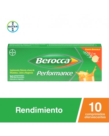 Berocca Performance - Suplemento Vitamínico x 10 Comprimidos Efervescentes