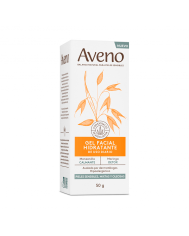 Crema Gel Aveno Hidratante Facial Piel Sensible Mixta x50g